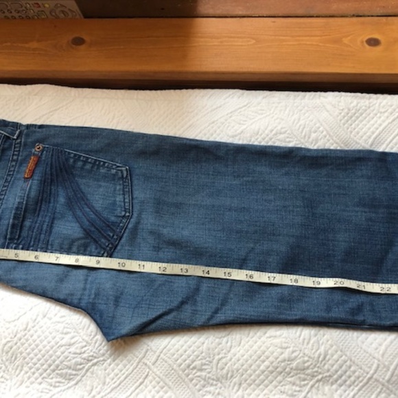7 For All Mankind Dojo Cropped Jean Women Size 27 - Picture 7 of 8